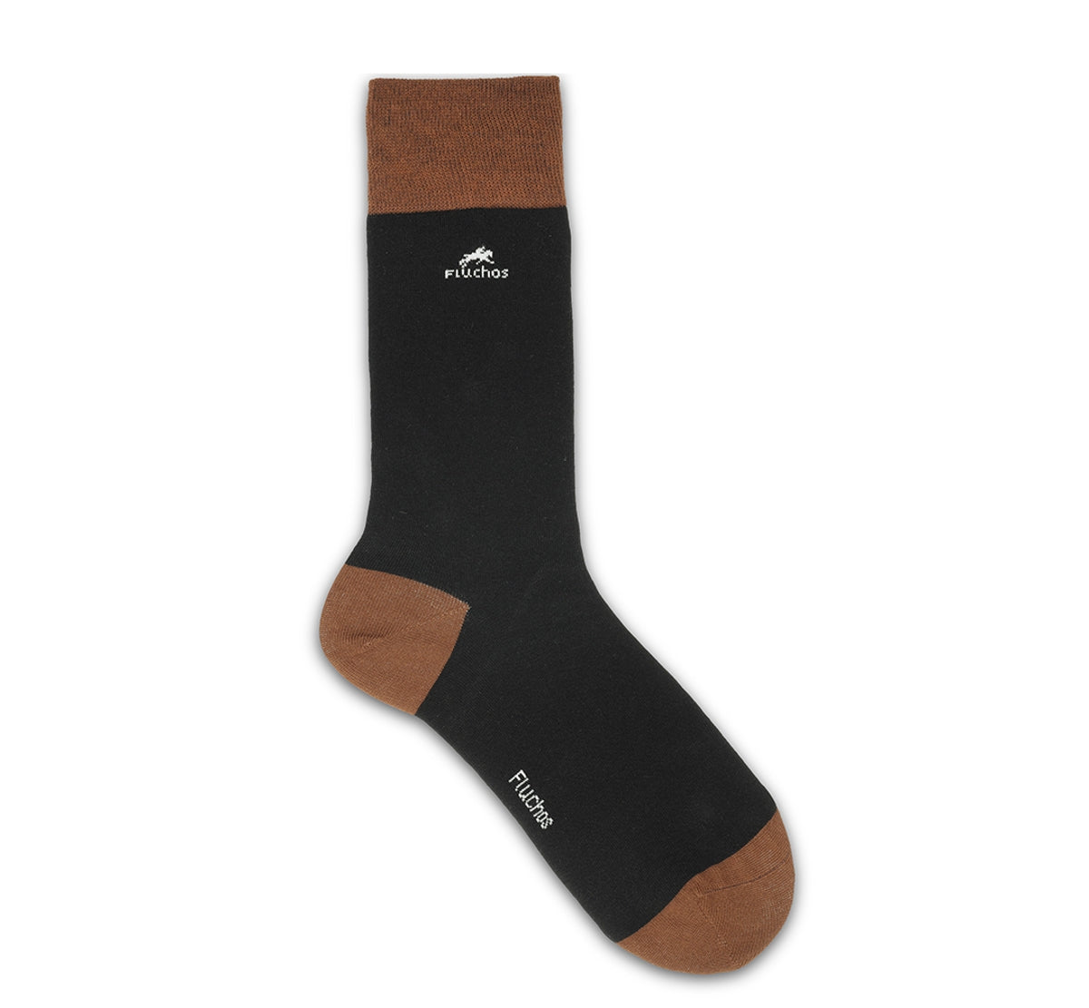 CA0009 Calcetin largo Black-Grey beig 2p-2